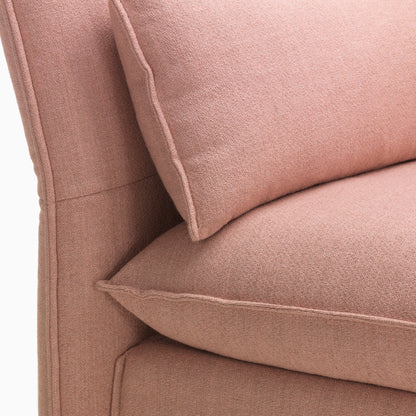 Mariposa 2.5-Seater Sofa by Vitra - Dumet 10 Pale Rose Beige (F80)
