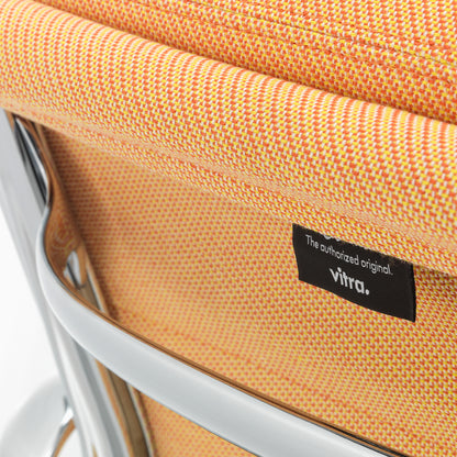 Soft Pad Conference Chair EA 208 by Vitra - Chromed Aluminium / Track Cognac Mustard (F120)