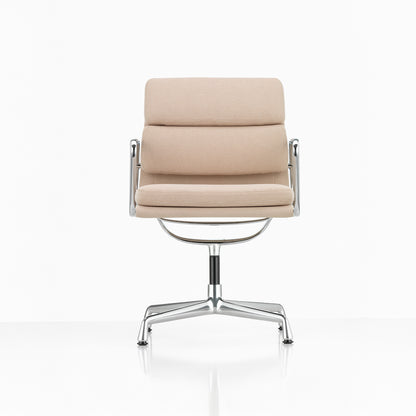 Soft Pad Conference Chair EA 208 by Vitra - Chromed Aluminium / Laser RE Nude Cream (F40)