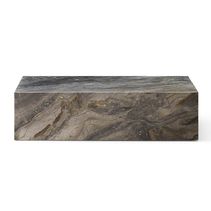Marble Plinth Low by Audo Copenhagen - Grey Galaxy Marble
