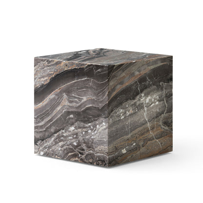 Marble Plinth Cubic by Audo Copenhagen - Grey Galaxy Marble