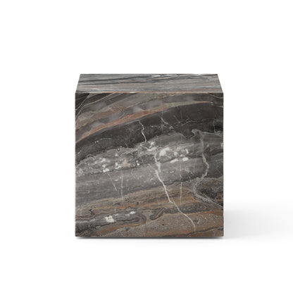 Marble Plinth Cubic by Audo Copenhagen - Grey Galaxy Marble
