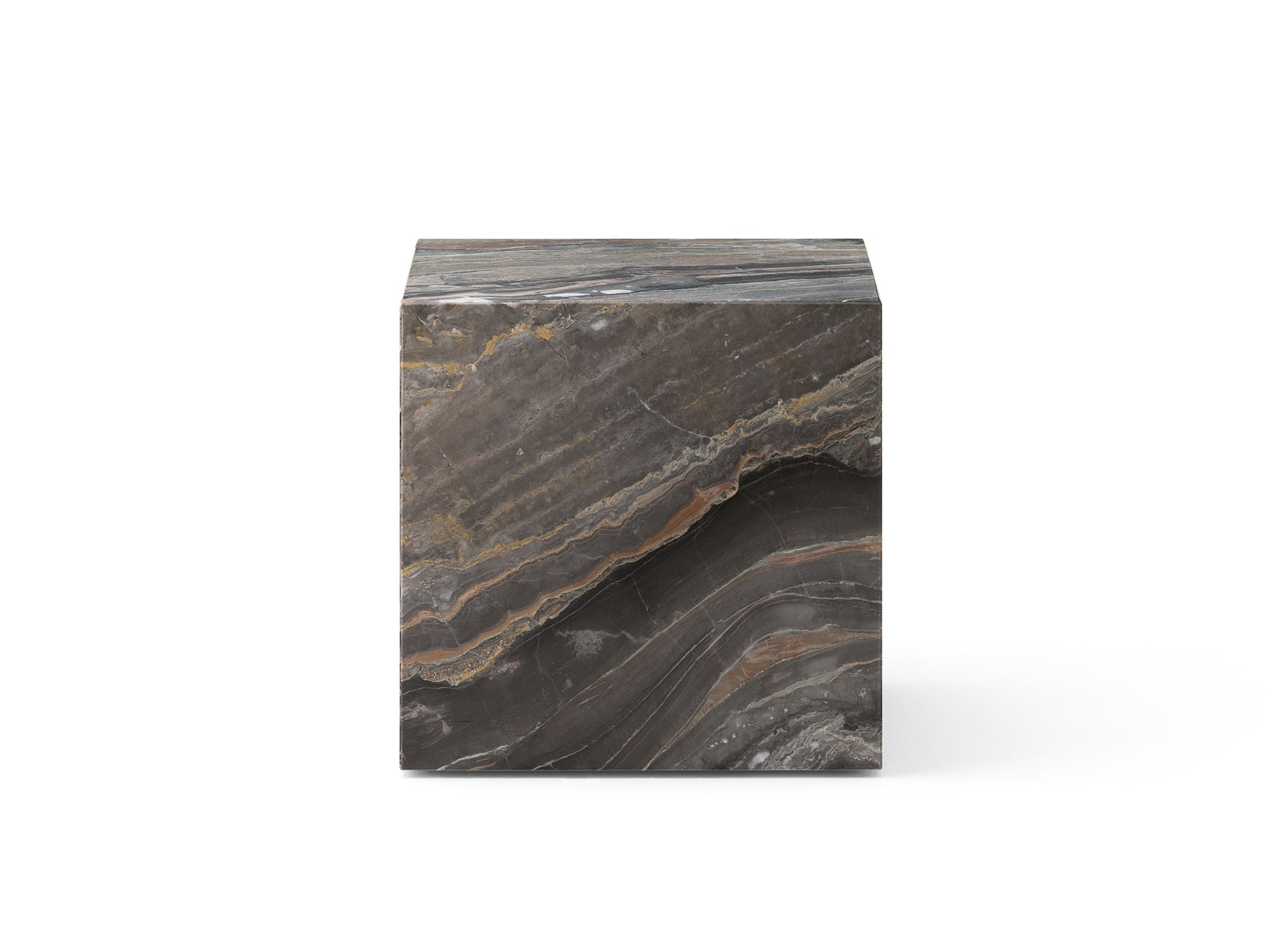 Marble Plinth Cubic by Audo Copenhagen - Grey Galaxy Marble