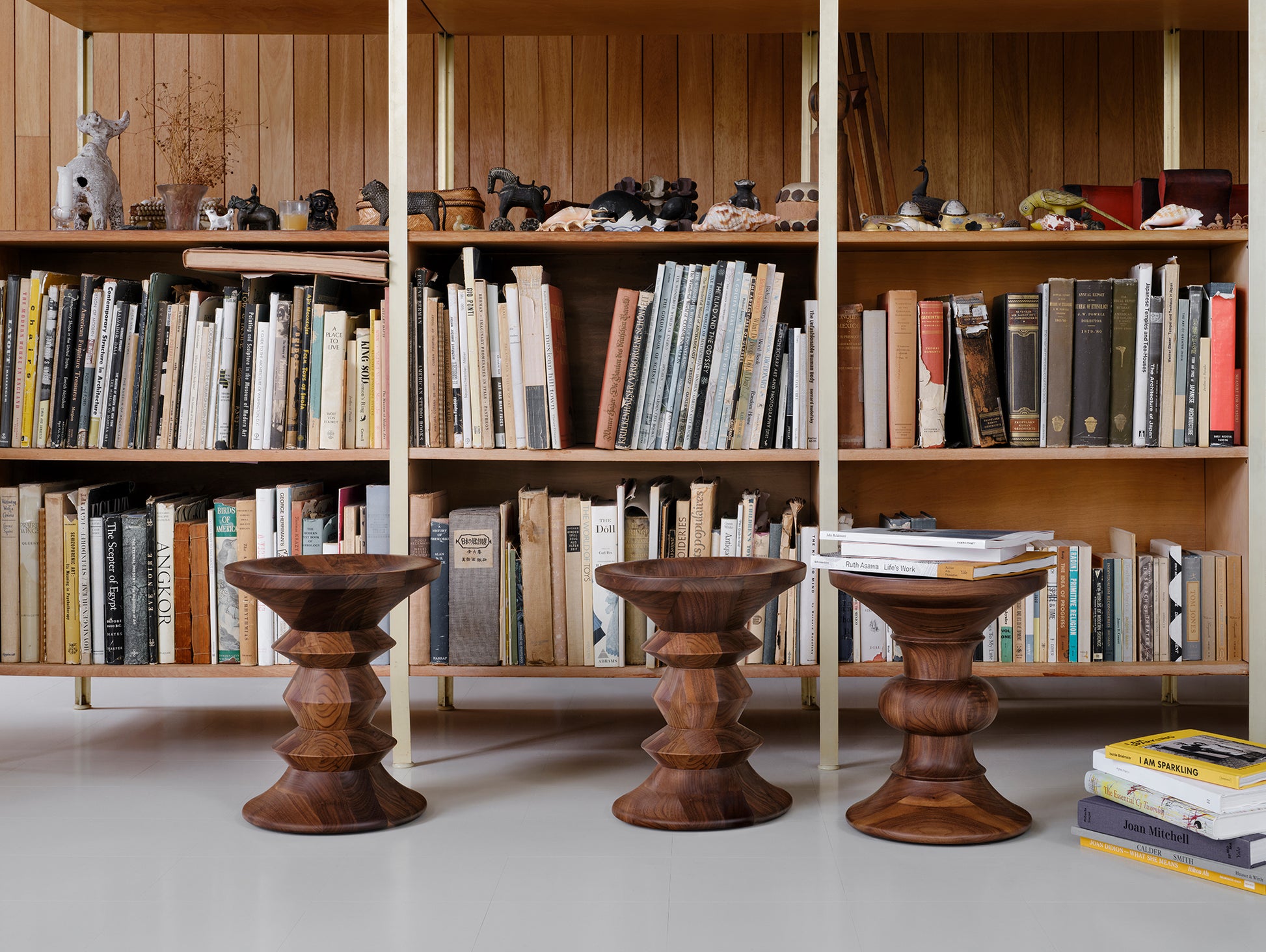 Eames Stools by Vitra - Walnut