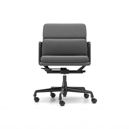 Soft Pad Work Chair EA 217 by Vitra - Black Aluminium / Cosy 2 Classic Grey