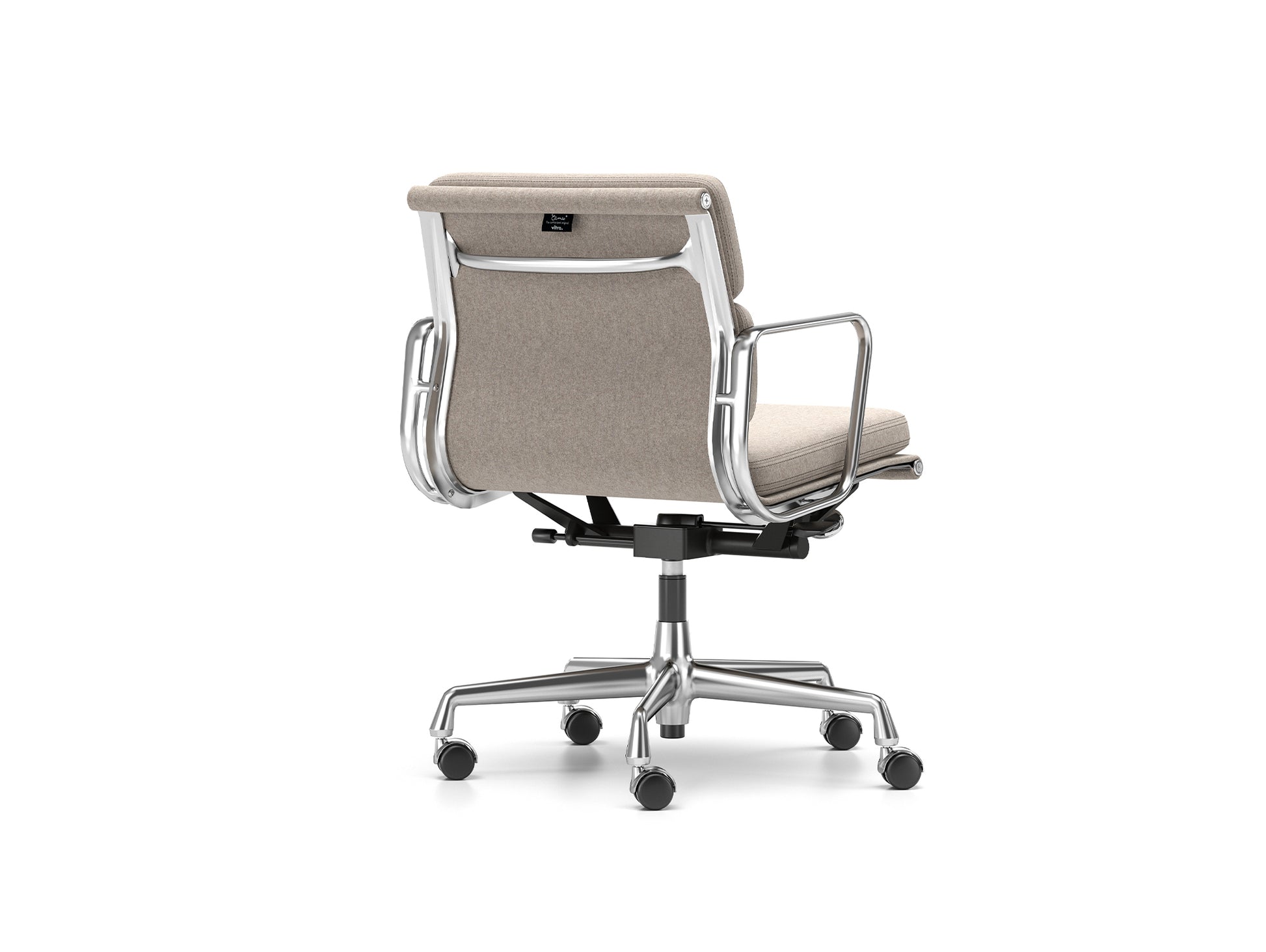 Soft Pad Work Chair EA 217 by Vitra - Chromed Aluminium / Cosy 2 Fossil (F80)