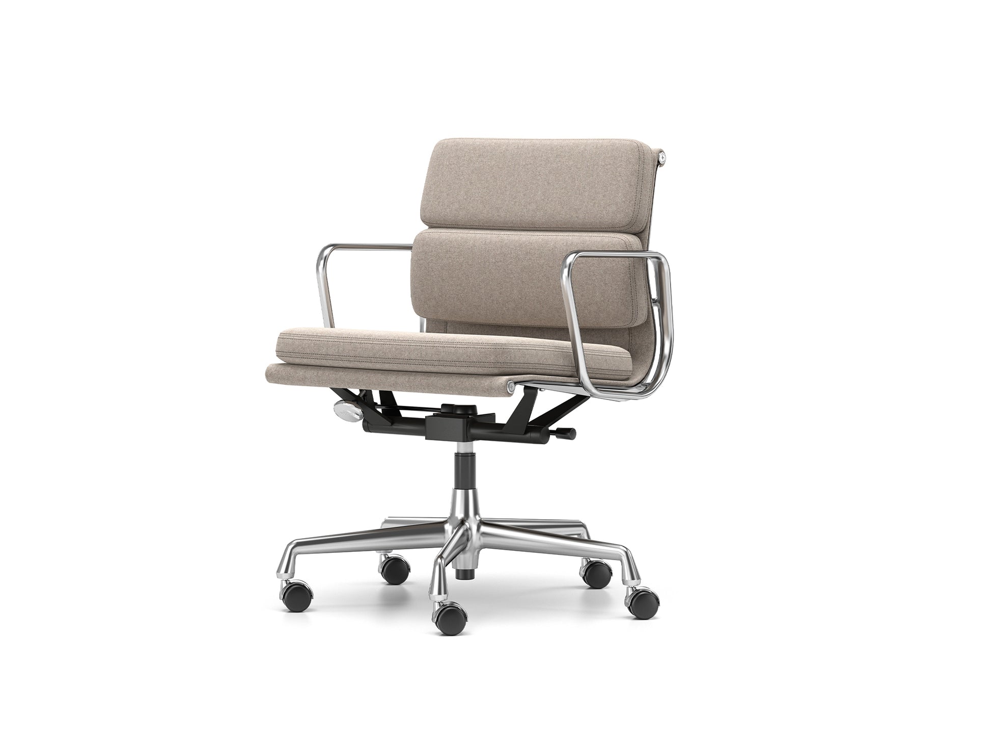 Soft Pad Work Chair EA 217 by Vitra - Chromed Aluminium / Cosy 2 Fossil (F80)