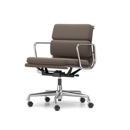 Soft Pad Work Chair EA 217 by Vitra - Chromed Aluminium / Cosy 2 Nutmeg (F80)