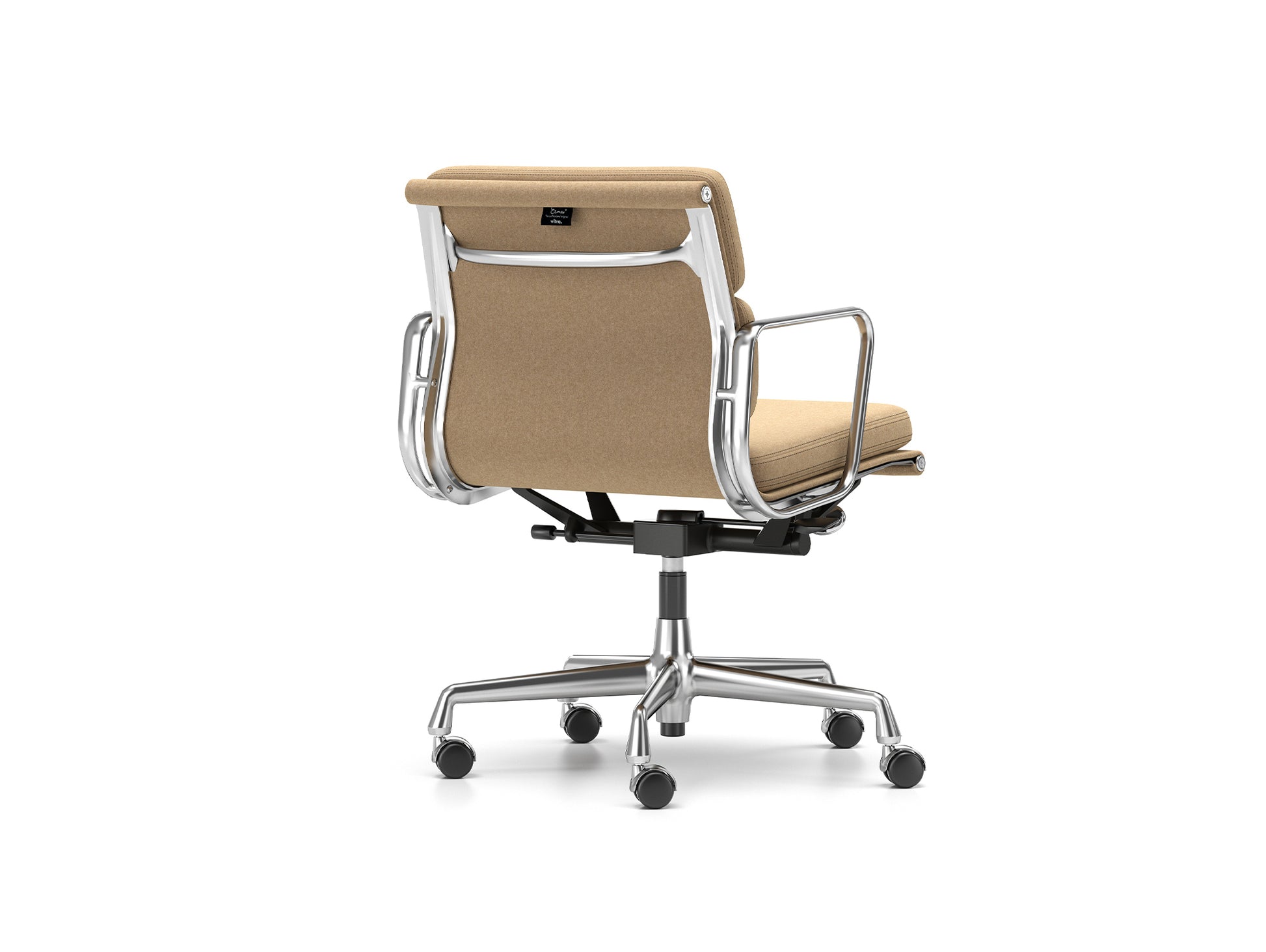 Soft Pad Work Chair EA 217 by Vitra - Chromed Aluminium / Cosy 2 Papyrus