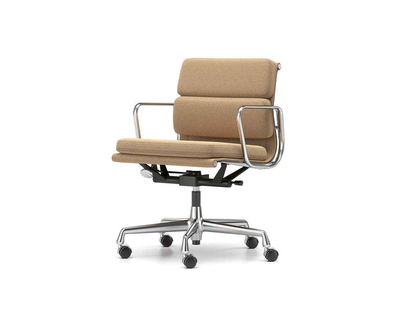 Soft Pad Work Chair EA 217 by Vitra - Chromed Aluminium / Cosy 2 Papyrus