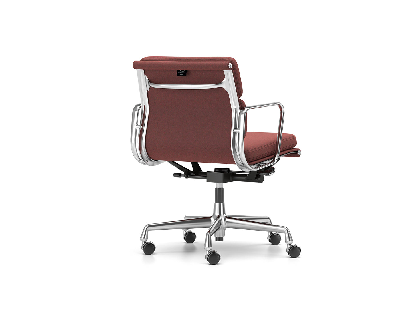 Soft Pad Work Chair EA 217 by Vitra - Chromed Aluminium / Cosy 2 Chestnut