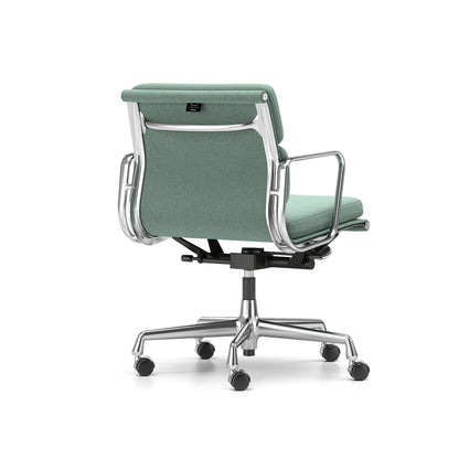 Soft Pad Work Chair EA 217 by Vitra - Chromed Aluminium / Cosy 2 Reed Green
