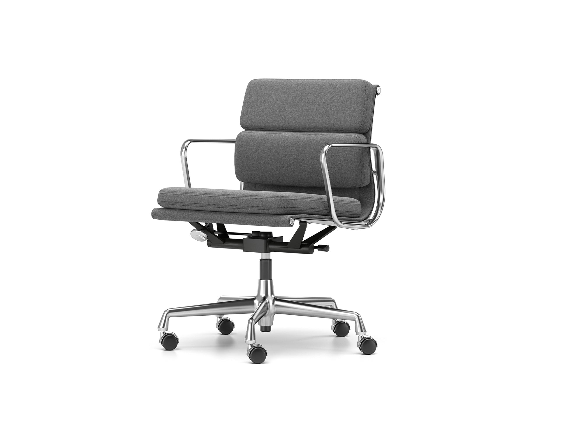 Soft Pad Work Chair EA 217 by Vitra - Chromed Aluminium / Cosy 2 Classic Grey