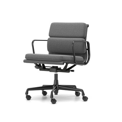 Soft Pad Work Chair EA 217 by Vitra - Black Aluminium / Cosy 2 Classic Grey