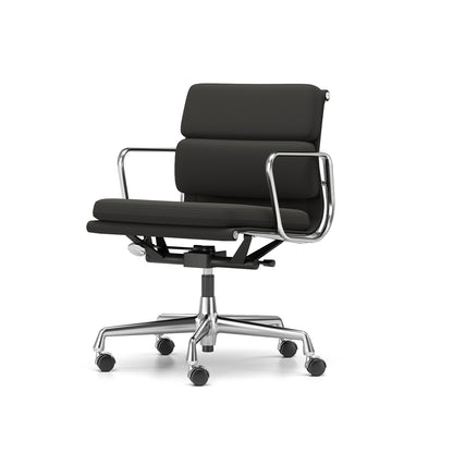 Soft Pad Work Chair EA 217 by Vitra - Chromed Aluminium / Laser RE Black