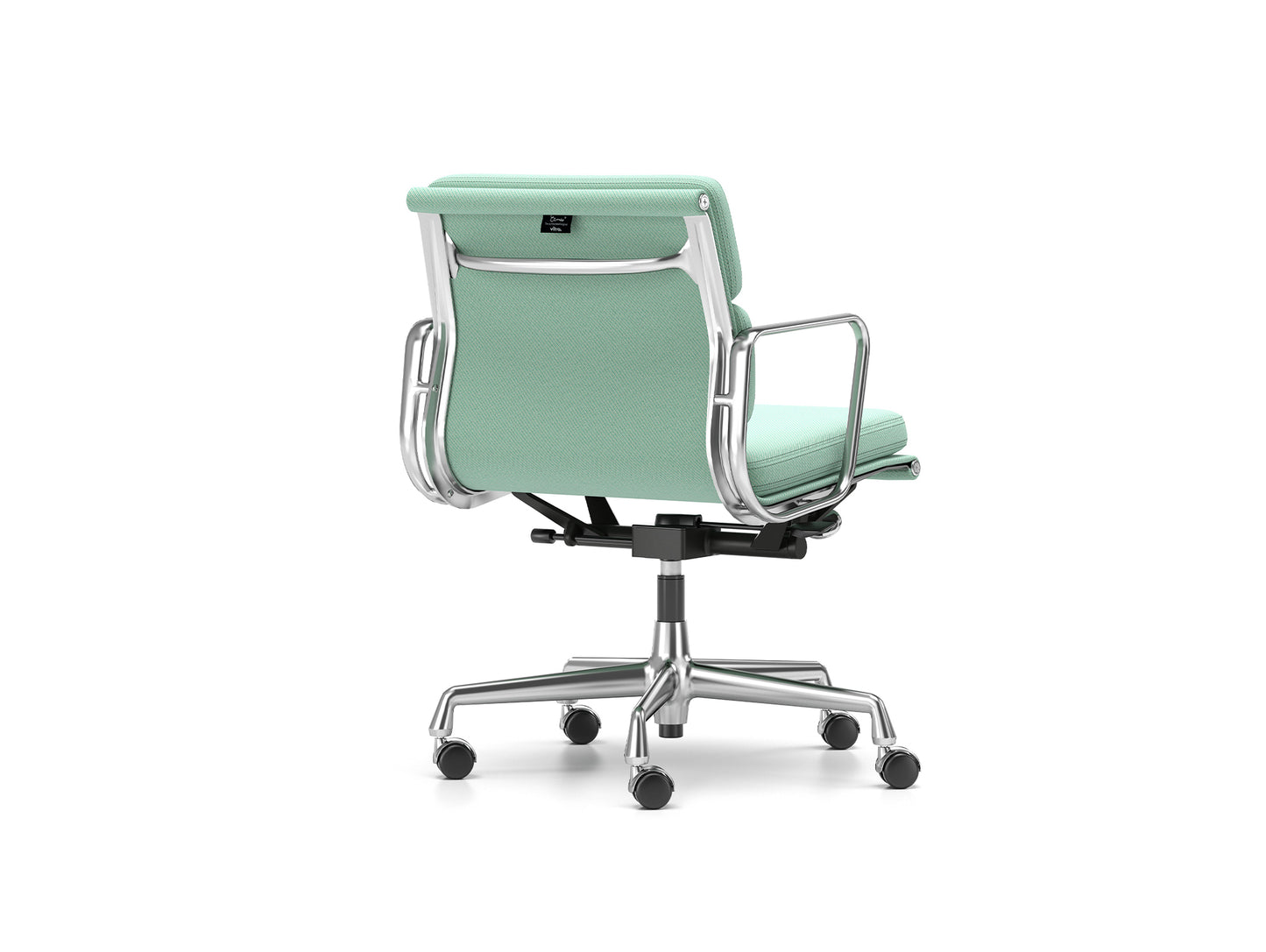 Soft Pad Work Chair EA 217 by Vitra - Chromed Aluminium / Track Mint Cream
