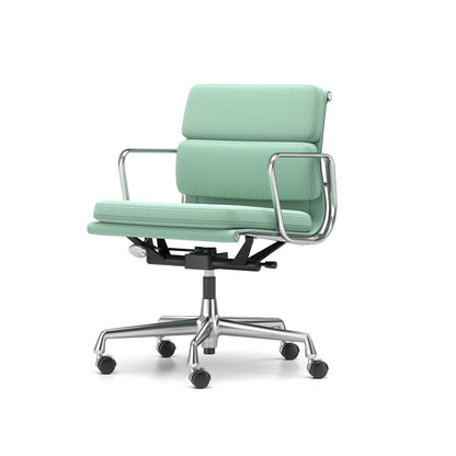 Soft Pad Work Chair EA 217 by Vitra - Chromed Aluminium / Track Mint Cream