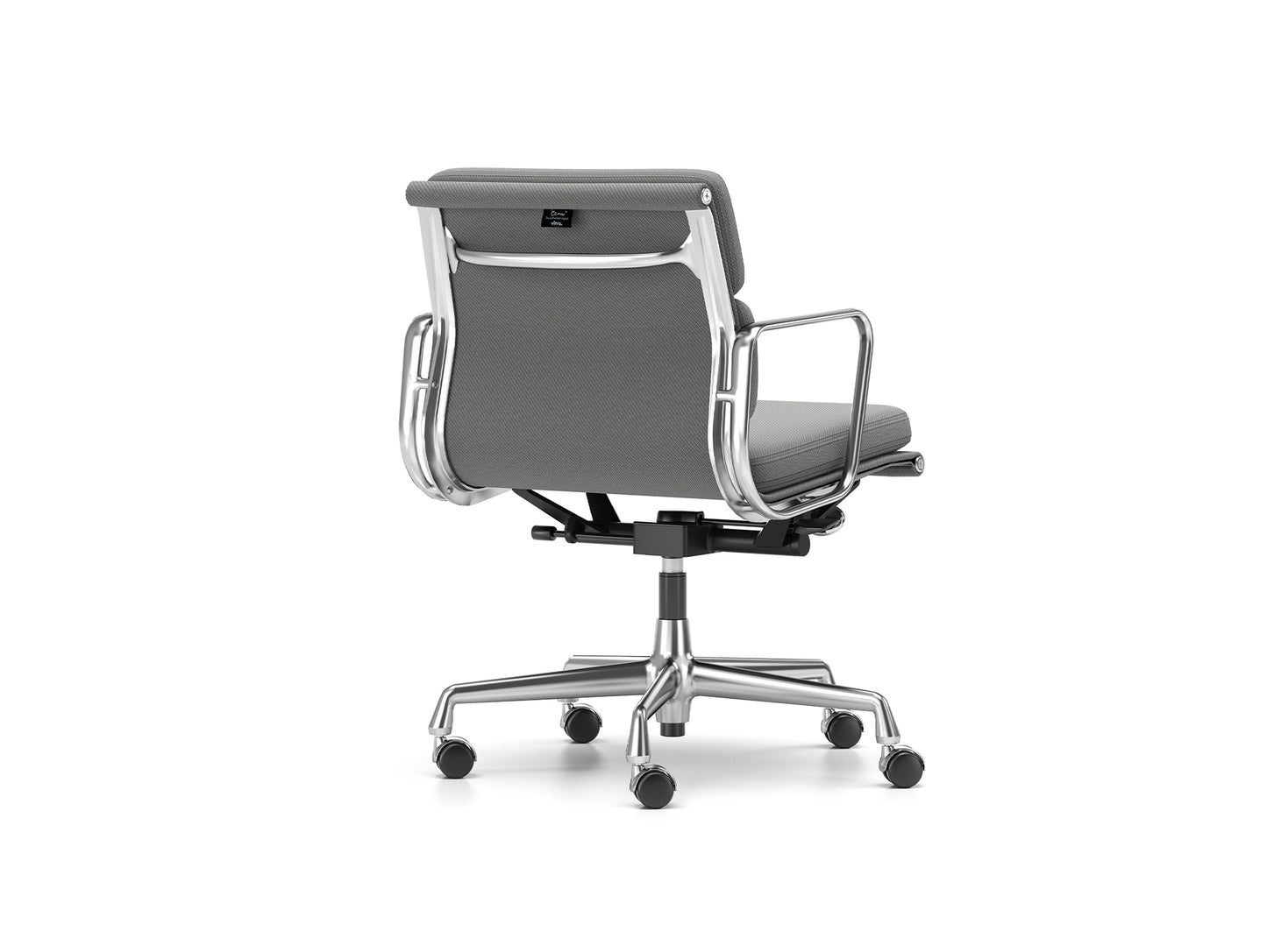 Soft Pad Work Chair EA 217 by Vitra - Chromed Aluminium / Track Mid Grey Iron Grey