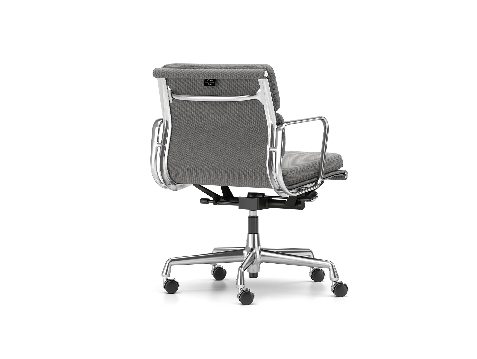 Soft Pad Work Chair EA 217 by Vitra - Chromed Aluminium / Track Mid Grey Iron Grey