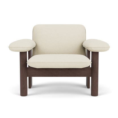 Brasilia Low Back Lounge Chair by Audo Copenhagen - Dark Stained Oak / Baru 200