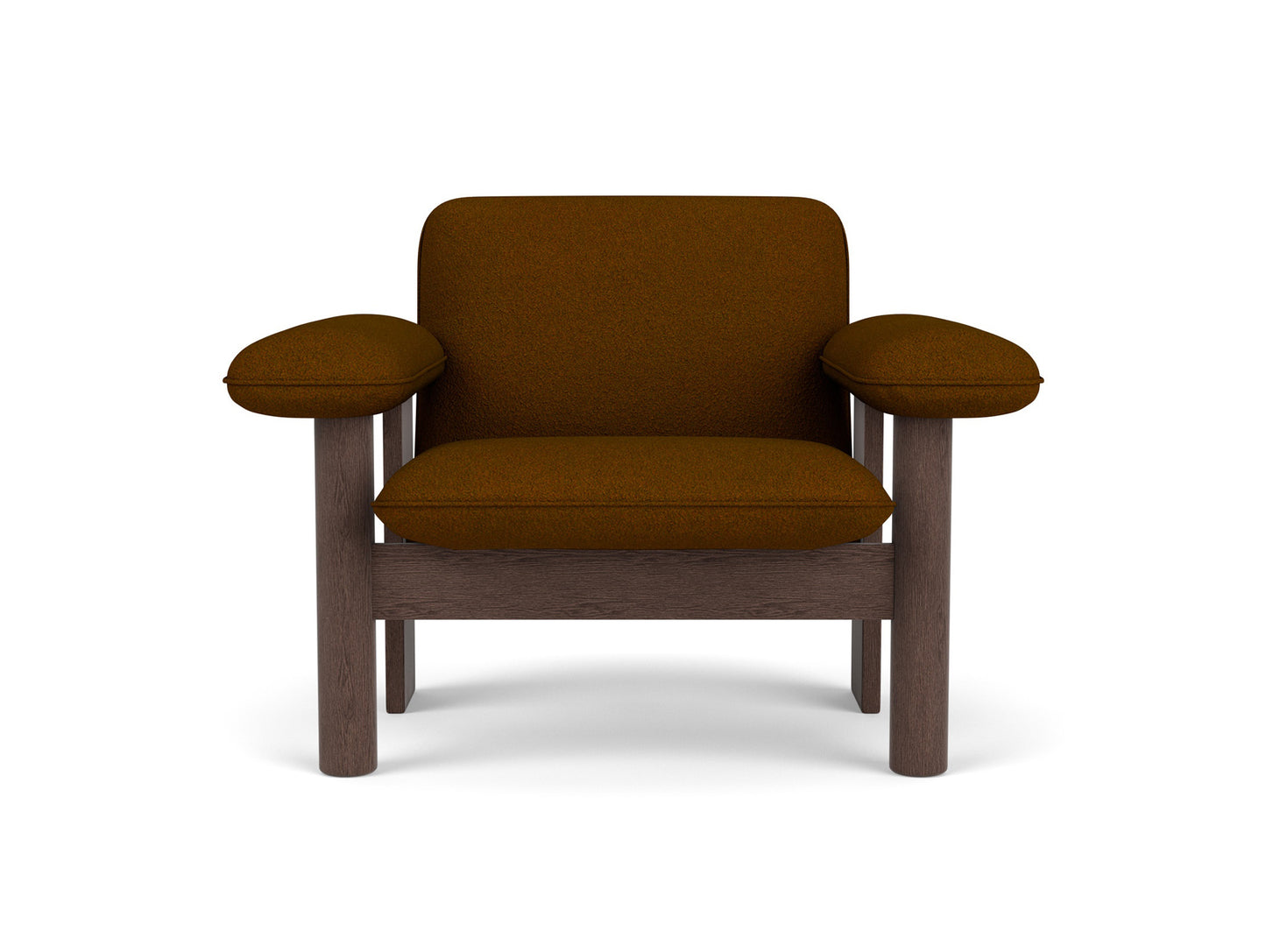 Brasilia Low Back Lounge Chair by Audo Copenhagen - Dark Stained Oak / Baru 450