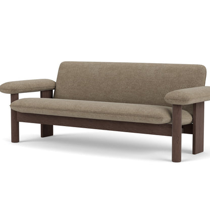 Brasilia 2-Seater Sofa by Audo Copenhagen - Dark Stained Oak Base / Barnum Boucle 04