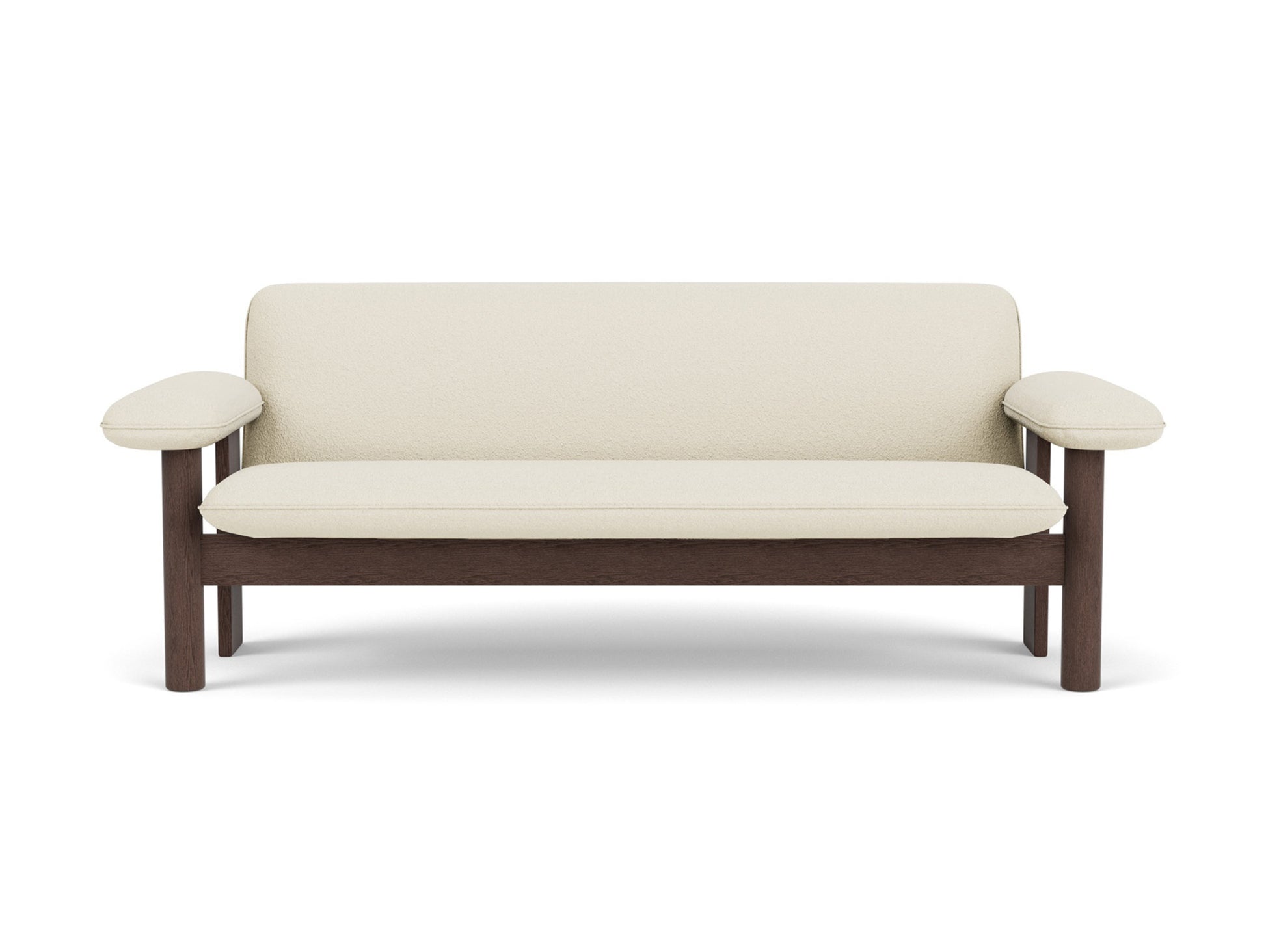 Brasilia 2-Seater Sofa by Audo Copenhagen - Dark Stained Oak Base / Baru 200