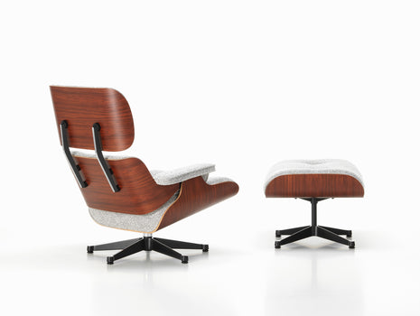Eames Lounge Chair and Ottoman- Nubia Fabric by Vitra - Santos Palisander / Salt'n Pepper 10 Nubia