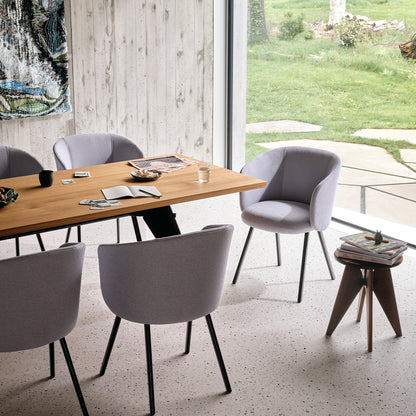 Tabouret Solvay by Vitra - Solid American Walnut