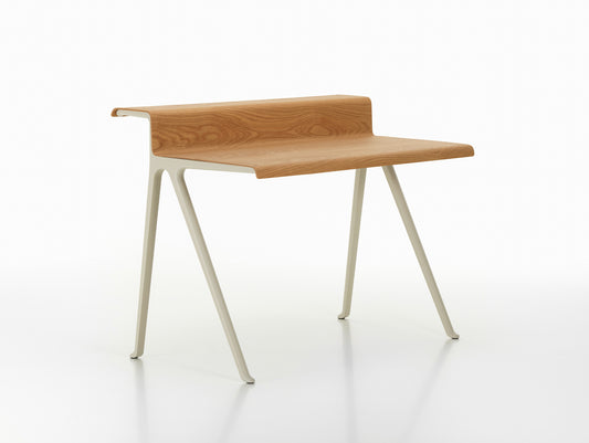 Courier Desk by Vitra - Light Oak Veneer Tabletop / Chalk Aluminium Base