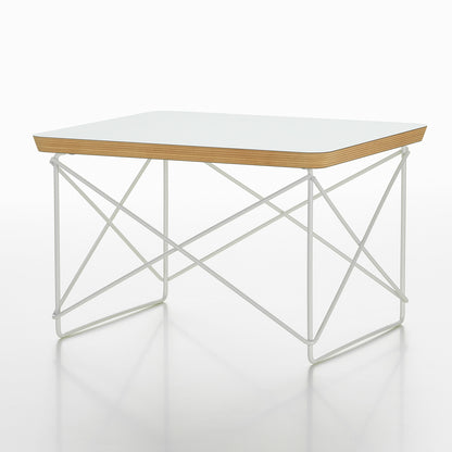 Eames Occasional Table LTR by Vitra - White HPL / White Steel Base