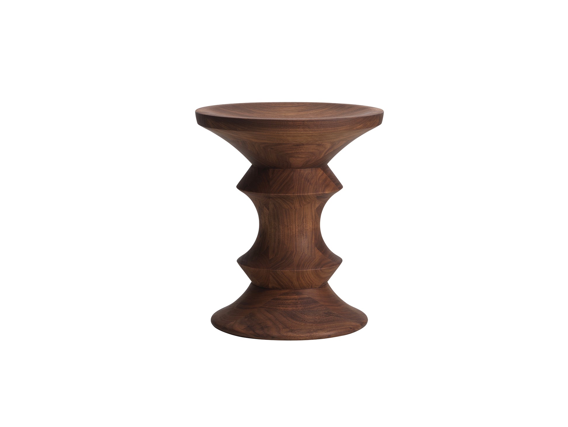 Eames Stool C by Vitra - Walnut