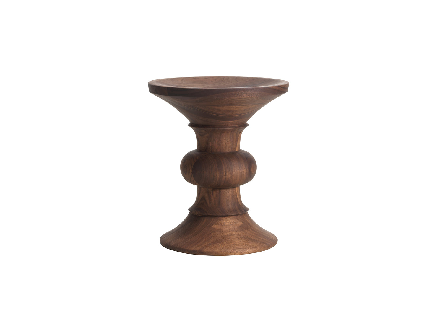 Eames Stool B by Vitra - Walnut