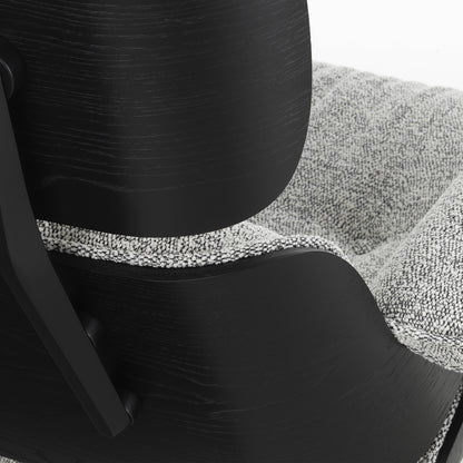 Eames Lounge Chair by Vitra - Black Lacquered Chestnut / 10 Salt’n Pepper