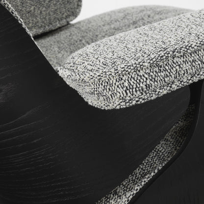 Eames Lounge Chair by Vitra - Black Lacquered Chestnut / 10 Salt’n Pepper