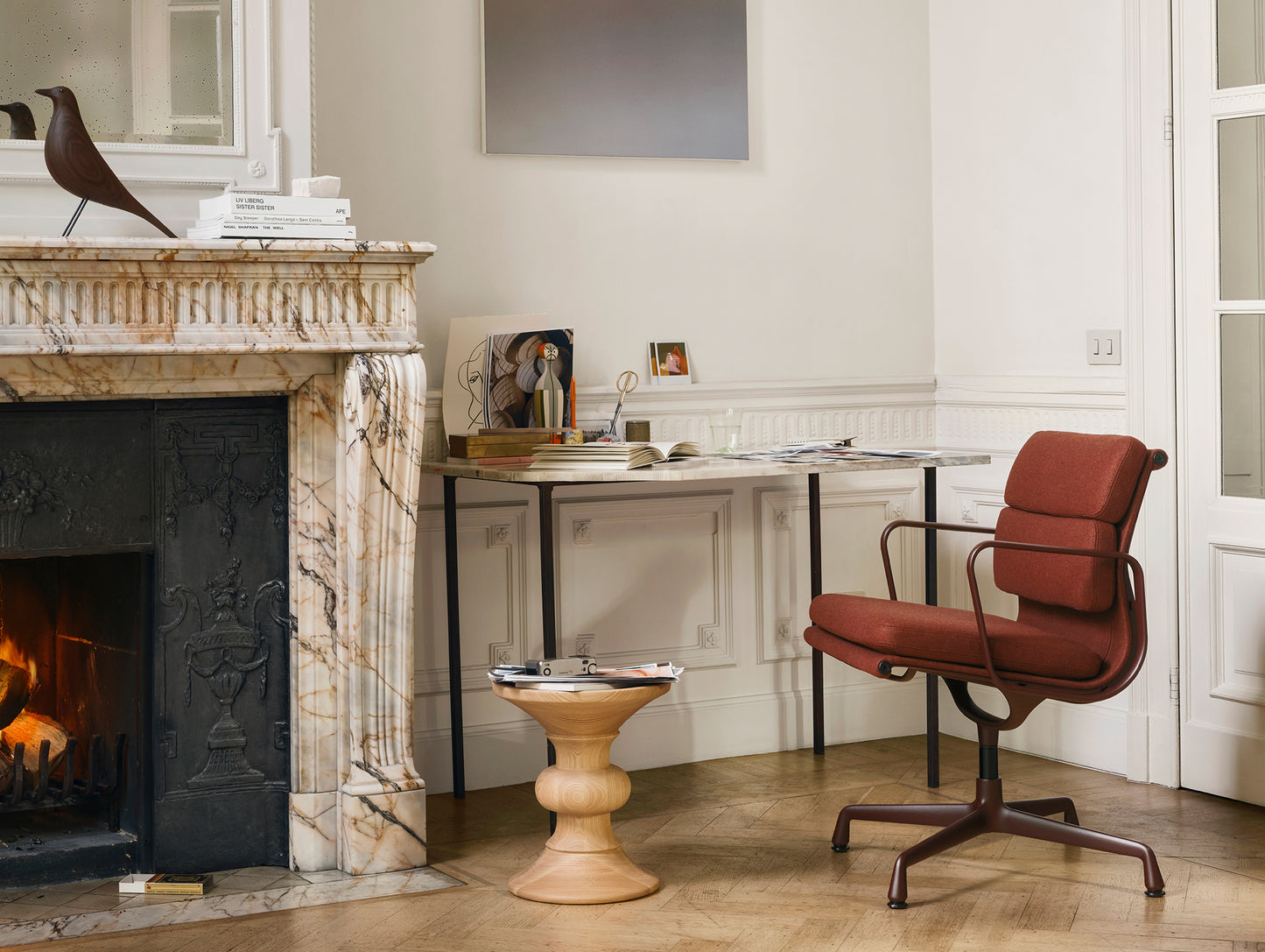Eames Stools by Vitra - Chestnut