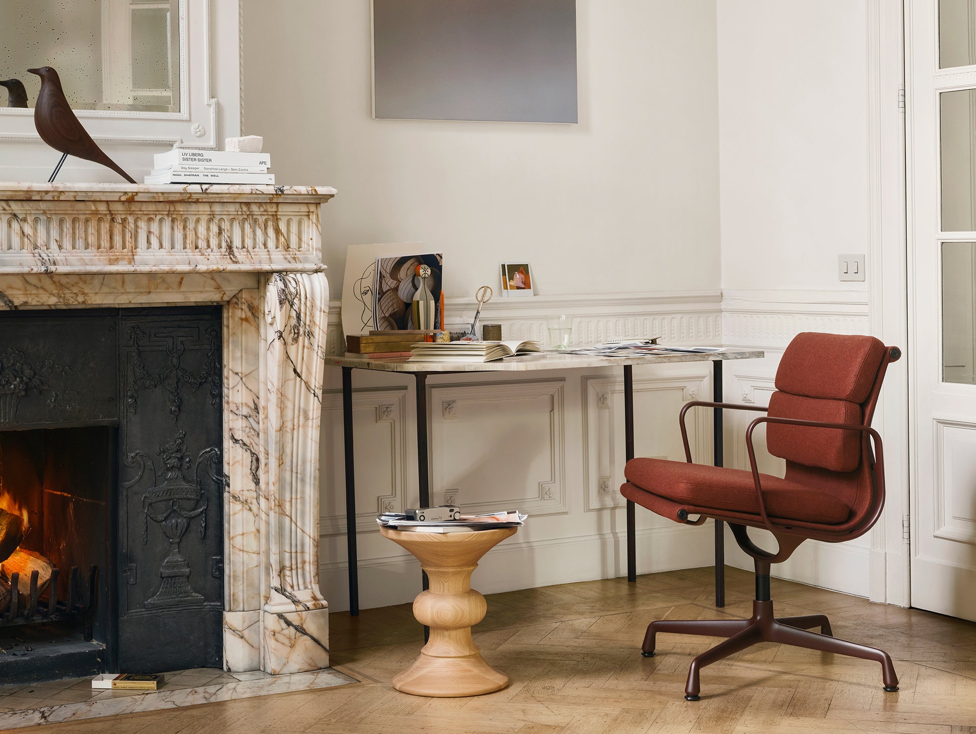 Eames Stools by Vitra - Chestnut
