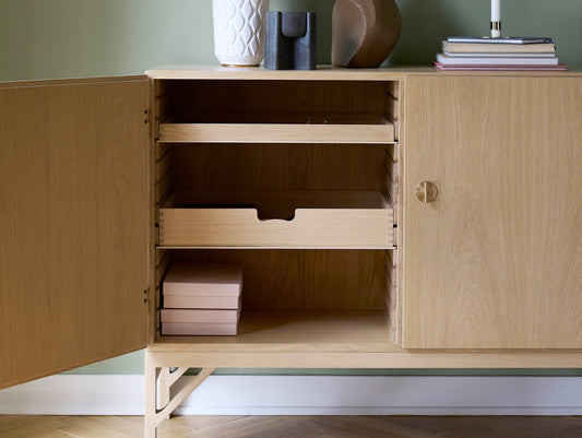 A232 Sideboard Shelf and Drawers by FDB Mobler