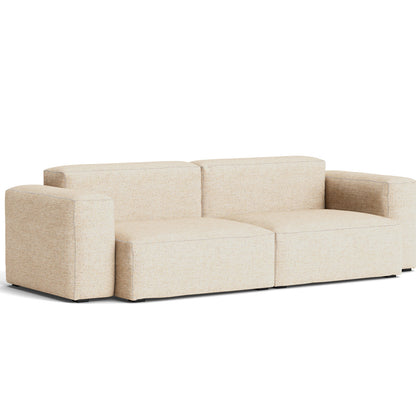 Mags Soft 2.5 Seater Sofa (Low Armrest) by HAY - Combination 1 / Bolgheri / White Stitching