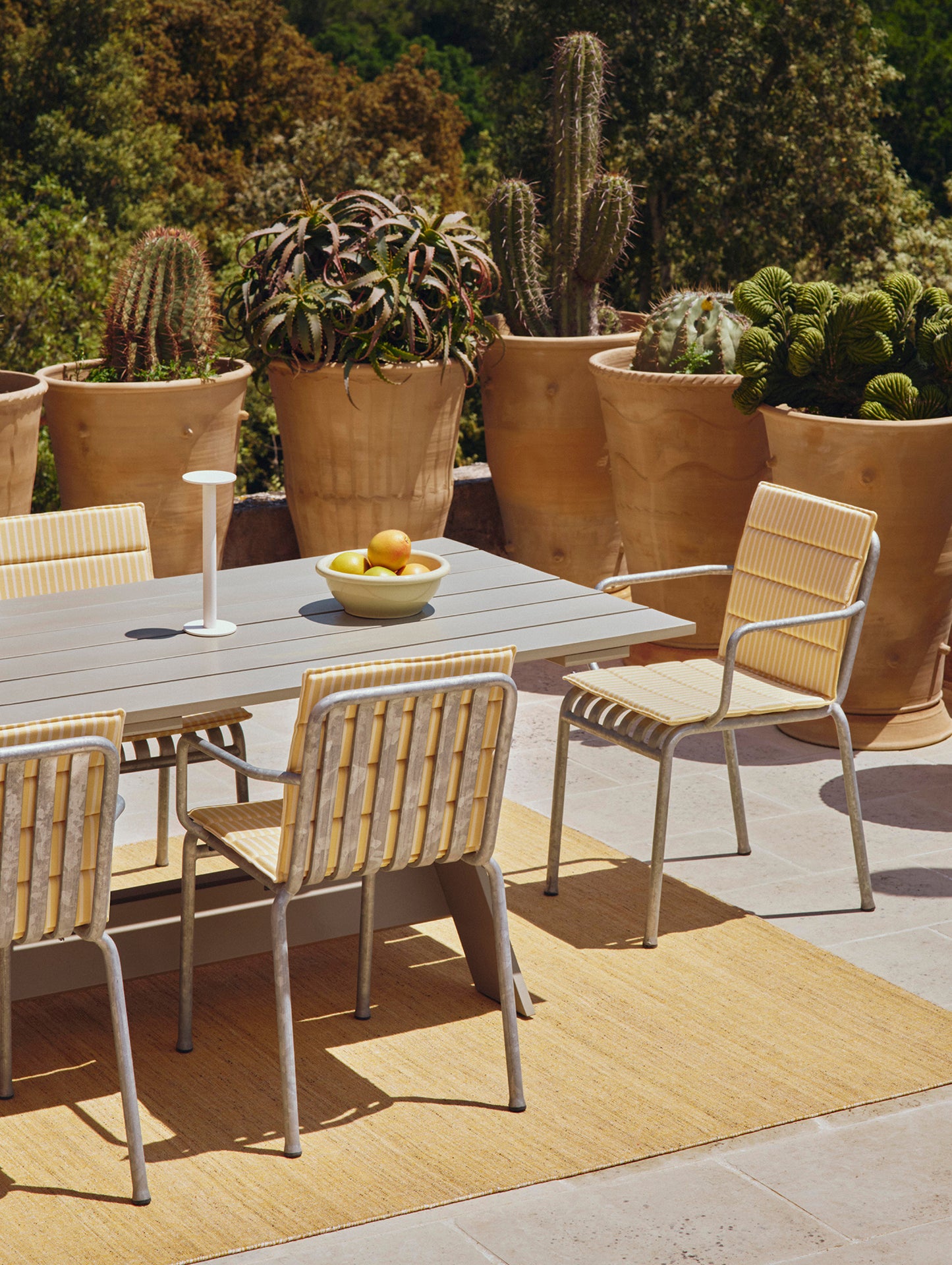 Crate Dining Table by HAY - Length: 230 cm / London Fog Lacquered Pinewood
