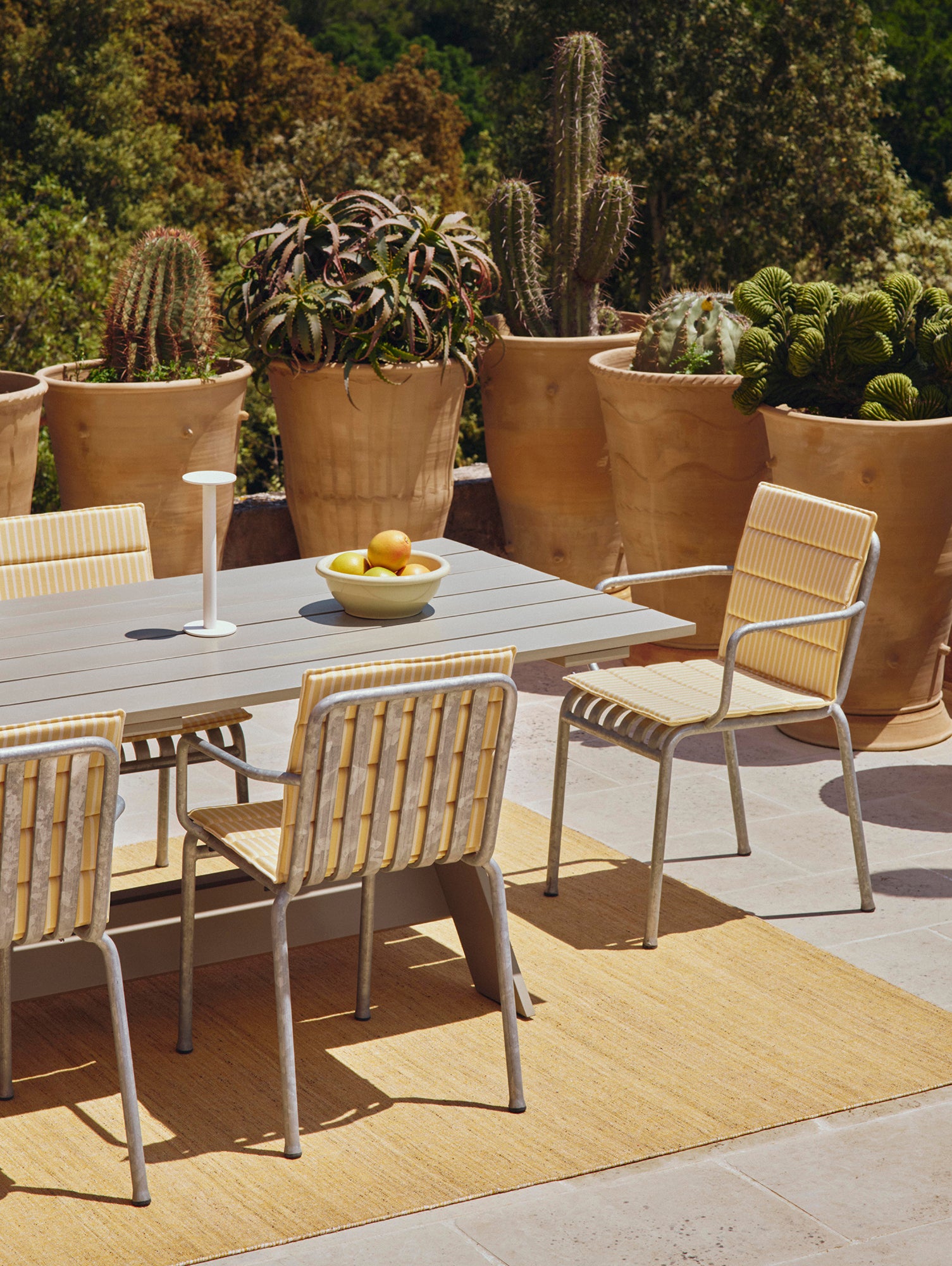 Crate Dining Table by HAY - Length: 230 cm / London Fog Lacquered Pinewood