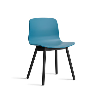 About A Chair AAC 12 - Azure Blue 2.0 Shell / Black Lacquered Oak Base