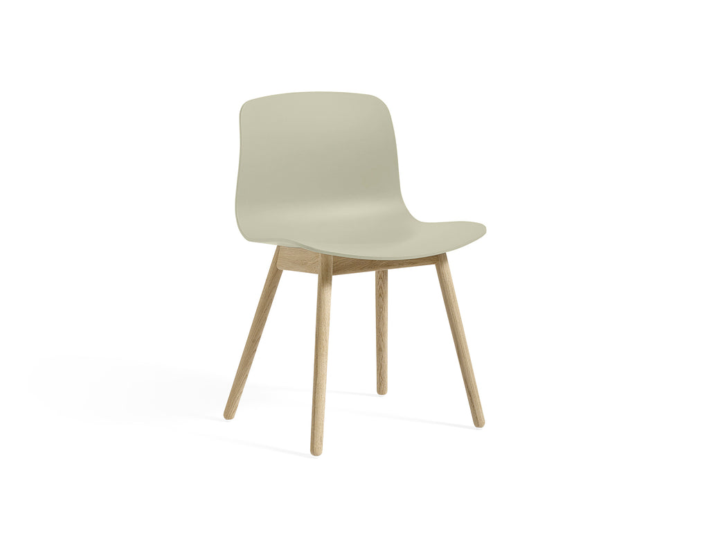 About A Chair AAC 12 by HAY - Pastel Green 2.0 Shell / Soaped Oak Base