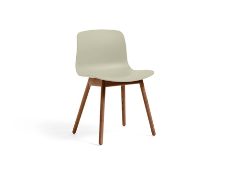 About A Chair AAC 12 by HAY - Pastel Green 2.0 Shell / Lacquered Walnut Base