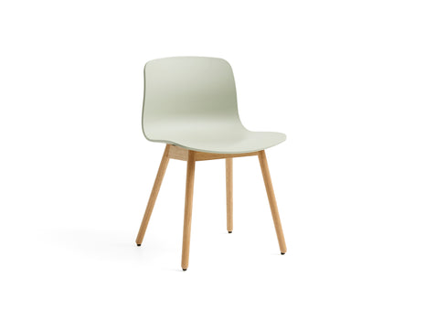 About A Chair AAC 12 by HAY - Pastel Green 2.0 Shell / Lacquered Oak Base