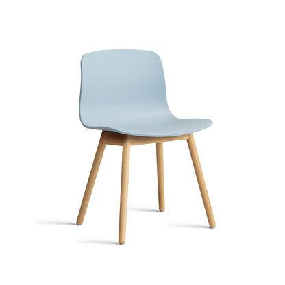 About A Chair AAC 12 - Slate Blue 2.0 Shell / Lacquered Oak Base