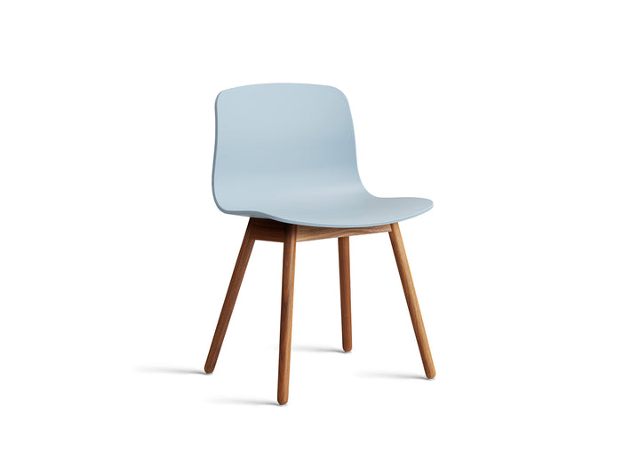 About A Chair AAC 12 - Slate Blue 2.0 Shell / Lacquered Walnut Base