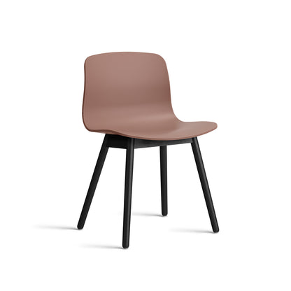 About A Chair AAC 12 - Soft Brick 2.0 Shell / Black Lacquered Oak Base