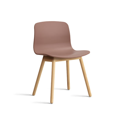 About A Chair AAC 12 - Soft Brick 2.0 Shell / Lacquered Oak Base