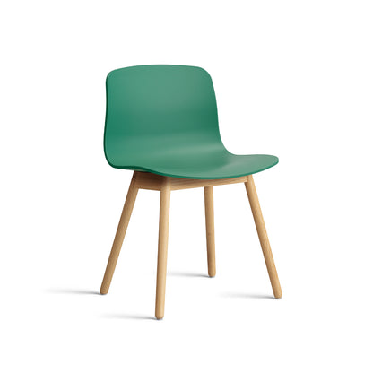 About A Chair AAC 12 - Teal Green 2.0 Shell / Lacquered Oak Base